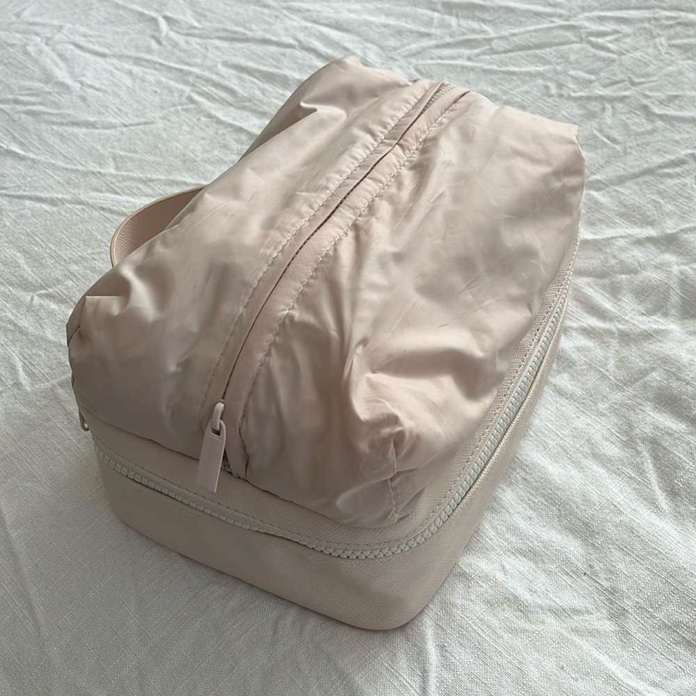 Rare beauty puff cosmetic bag